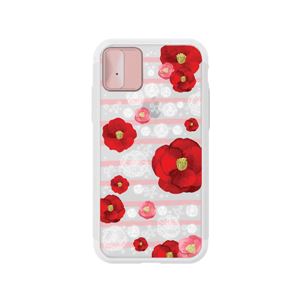 LIGHT UP CASE iPhone X Lighting Shield Case Flower Rosa （ローズゴールド）