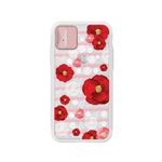 LIGHT UP CASE iPhone X Lighting Shield Case Flower Rosa （ローズゴールド）