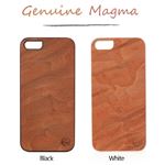 Man & Wood iPhone 5 Real wood case Genuine Magma ホワイトフレーム