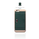 SLG Design iPhone 6 D6 Italian Minerva Box Leather Card Pocket Bar オリーブ