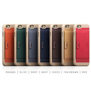 SLG Design iPhone 6 D6 Italian Minerva Box Leather Card Pocket Bar タンブラウン SLG Design iPhone 6 D6 Italian Minerva Box Leather Card Pocket Bar タンブラウン
