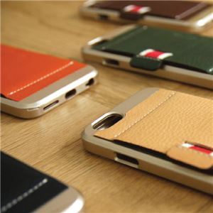 SLG Design iPhone 6 D6 Italian Minerva Box Leather Card Pocket Bar ネイビー SLG Design iPhone 6 D6 Italian Minerva Box Leather Card Pocket Bar ネイビー