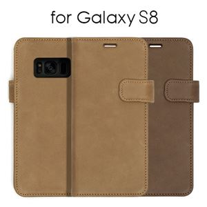 Zenus Galaxy S8 Vintage Diary ダークブラウン