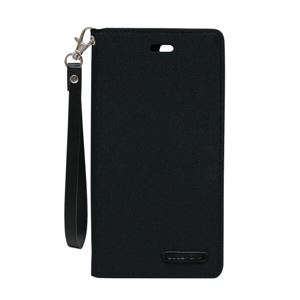 iPhone 8Plus/7Plus Canvas Flip Case ブラック