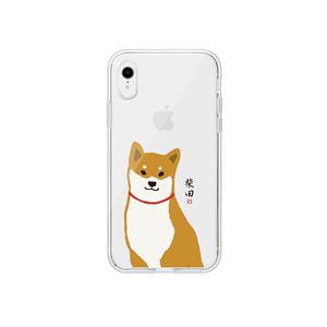 abbi FRIENDS iPhone XR しばたさんクリアケース おすわり