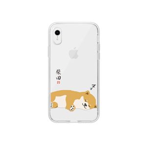 abbi FRIENDS iPhone XR しばたさんクリアケース 昼寝