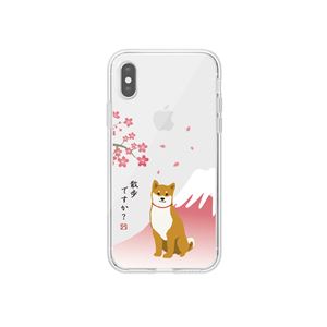 abbi FRIENDS iPhone XS／ X しばたさんクリアケース さくら