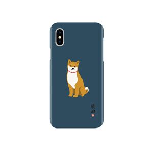 abbi FRIENDS iPhone XS／ X しばたさんケース ネイビー