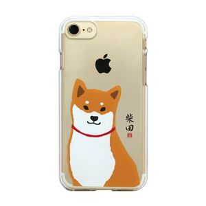 abbi FRIENDS iPhone8／7 しばたさんクリアケース おすわり