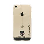 abbi FRIENDS iPhone8／7 ネコマンジュウクリアケース サイクリング