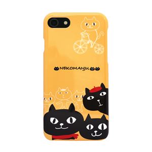 abbi FRIENDS iPhone8／7 ネコマンジュウケース スケッチ イエロー