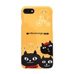 abbi FRIENDS iPhone8／7 ネコマンジュウケース スケッチ イエロー