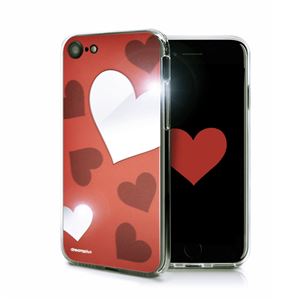 dreamplus iPhone8／7 Heart MIRROR CASE レッド