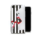 dreamplus iPhone8／7 STRIPE MIRROR CASE レッドリップ