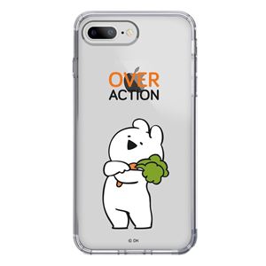 DK iPhone 8Plus／7Plus すこぶる動くウサギ クリアケース TJ-001