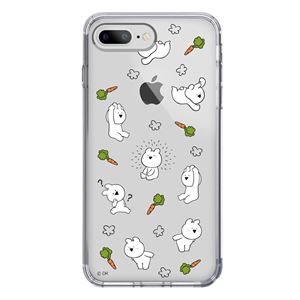 DK iPhone 8Plus／7Plus すこぶる動くウサギ クリアケース TJ-003