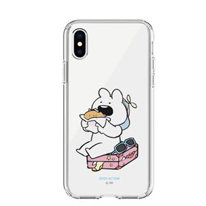 DK iPhone XS ／ X すこぶる動くウサギ クリアケース TJ-006