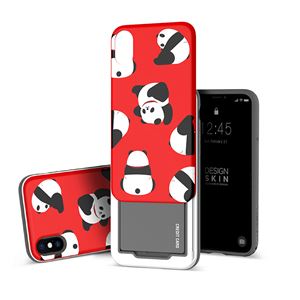 DESIGN SKIN iPhone XS ／ X SLIDER GRAPHIC パンダ