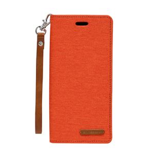 GOOSPERY Galaxy S9 Canvas Flip Case オレンジ