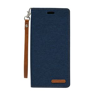 GOOSPERY Galaxy S9+ Canvas Flip Case ネイビー