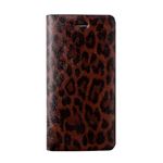 GAZE iPhone6 Leopard Diary ブラウンレオパード