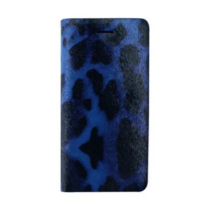 GAZE iPhone6 Leopard Diary ブルーレオパード