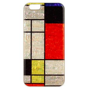 ikins iPhone6 天然貝ケース Mondrian ホワイトフレーム