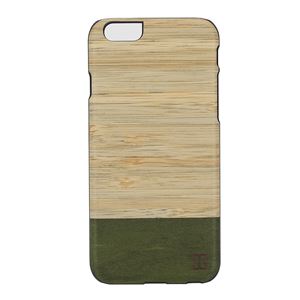 Man＆Wood iPhone6／6s 天然木ケース Bamboo ブラックフレーム