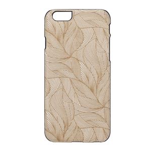 Man＆Wood iPhone6／6s 天然木ケース Engraving Ivy ブラックフレーム