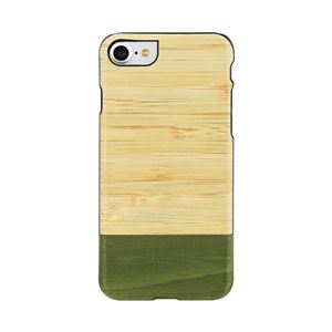 Man＆Wood iPhone8／7 天然木ケース Bamboo Forest ブラックフレーム