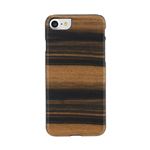 Man＆Wood iPhone8／7 天然木ケース Ebony ブラックフレーム