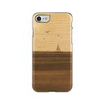 Man＆Wood iPhone8／7 天然木ケース Mare ブラックフレーム