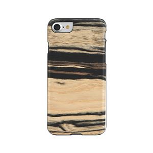 Man＆Wood iPhone8／7 天然木ケース White Ebony ブラックフレーム