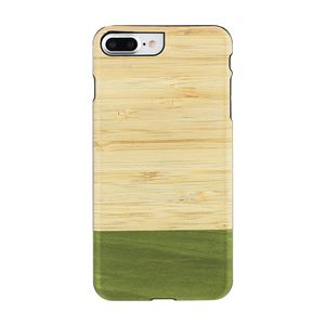 Man＆Wood iPhone8Plus／7Plus 天然木ケース Bamboo Forest ブラックフレーム