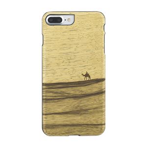 Man＆Wood iPhone8Plus／7Plus 天然木ケース Terra ブラックフレーム