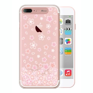 SG iPhone8Plus／7Plus Clear Hard Art イルミネーションケース ブロッサム ローズゴールド