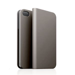 SLG iPhone5／5s D5 Calf Skin Leather Diary グレー