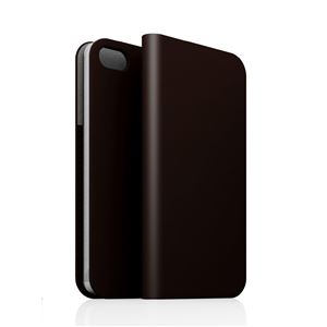 SLG iPhone5／5s D5 Calf Skin Leather Diary ダークブラウン