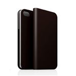 SLG iPhone5／5s D5 Calf Skin Leather Diary ダークブラウン