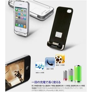 ϿкʡiPhone 44SХåƥ꡼¢ exolife Black2