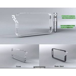 iPhone4S / iPhone4  Хѡ exoclear edge ʥꥢ å Smoke Black3