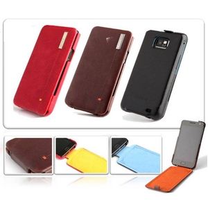 Z342GS2★Zenus GALAXY S2 ケース Estime Color Point Folder ●本革●レッド  商品写真2