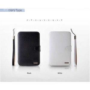 Galaxy Tab/饯  Carbon Leather Caseܳס White3