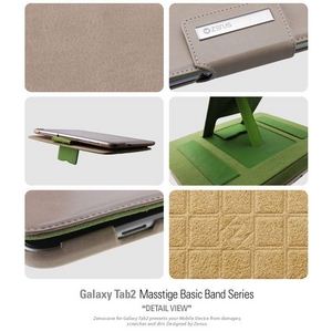 Z371GT2★GALAXY TAB10.1★ MASSTIGE BASIC BAND SERIES ●2段スタンド＆バックバンド付き-Light Beige