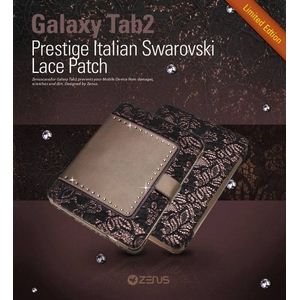 GALAXY Tab 10.1 LTE SC-01DPrestige Italian Swarovski Lace Patch Bronze Blackڥꥢܳס۲