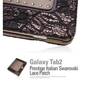 GALAXY Tab 10.1 LTE SC-01DPrestige Italian Swarovski Lace Patch Bronze Blackڥꥢܳס۲3