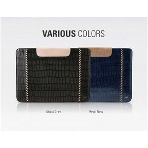 GALAXY Tab 10.1 LTE SC-01DPrestige Italian Hand Stitch Pouchŷꥢ-Royal Navy2