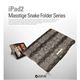 Z320iP2★Zenus 自動スリープ対応 iPad2レザー風ケース Masstige シックスネーク ブラックシルバー  - 縮小画像1