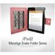 Z320iP2★Zenus 自動スリープ対応 iPad2レザー風ケース Masstige シックスネーク ブラックシルバー  - 縮小画像5