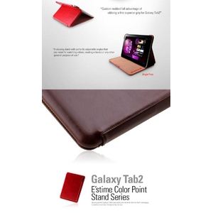  GALAXY Tab 10.1 LTE SC-01D ESTIME COLOR POINT STAND SERIES-Black Choco5